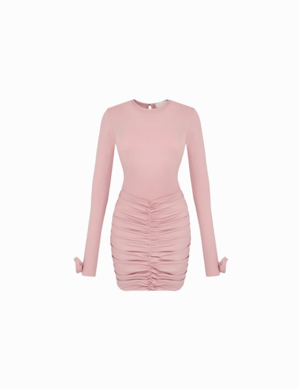 Dress with a draped skirt