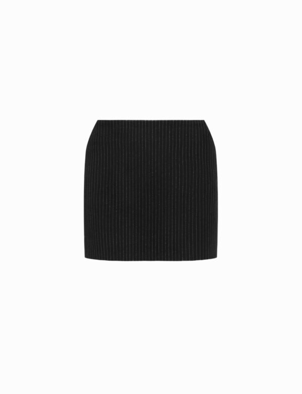 Mini skirt with lurex