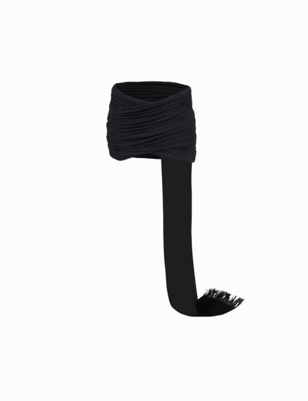 Jersey mini skirt black