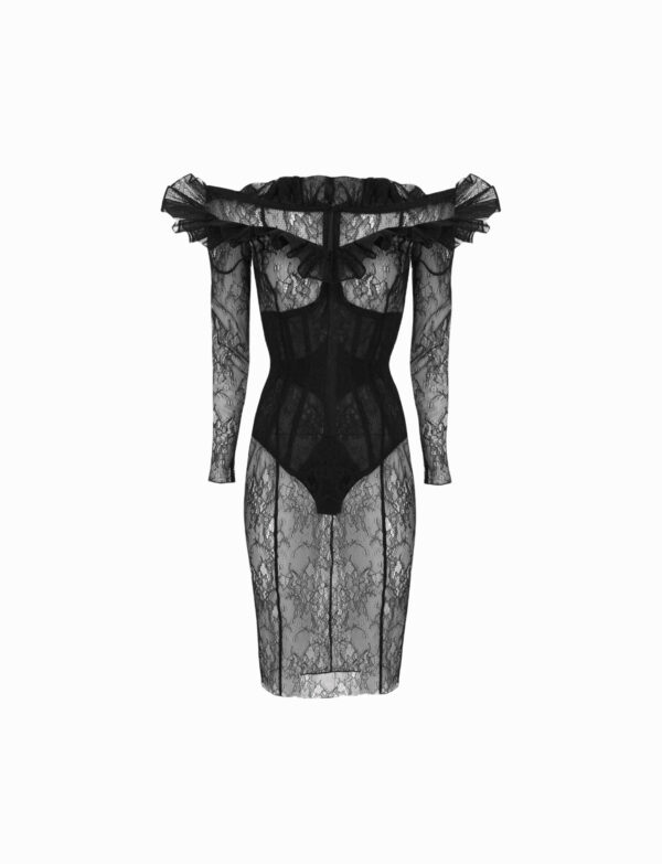 Crown corset lace dress