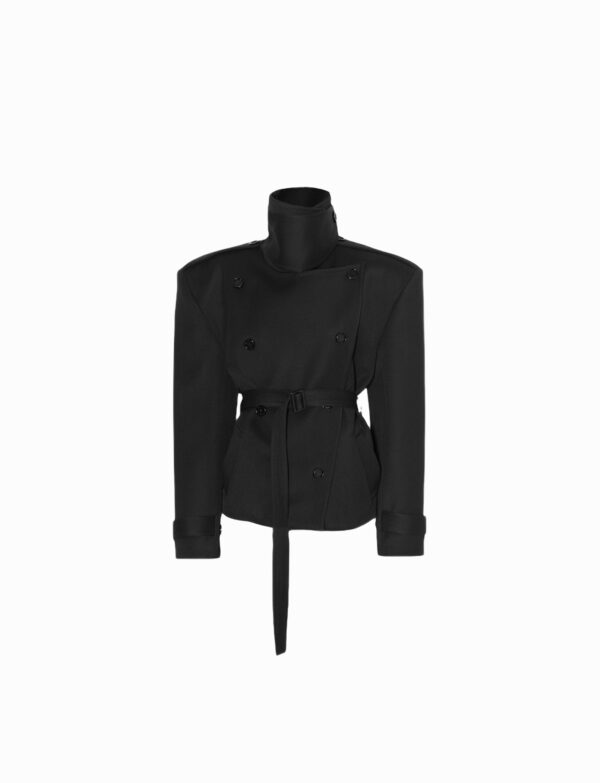 Mensa belted wool jacket