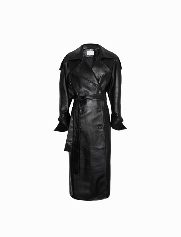 Phoebe leather coat