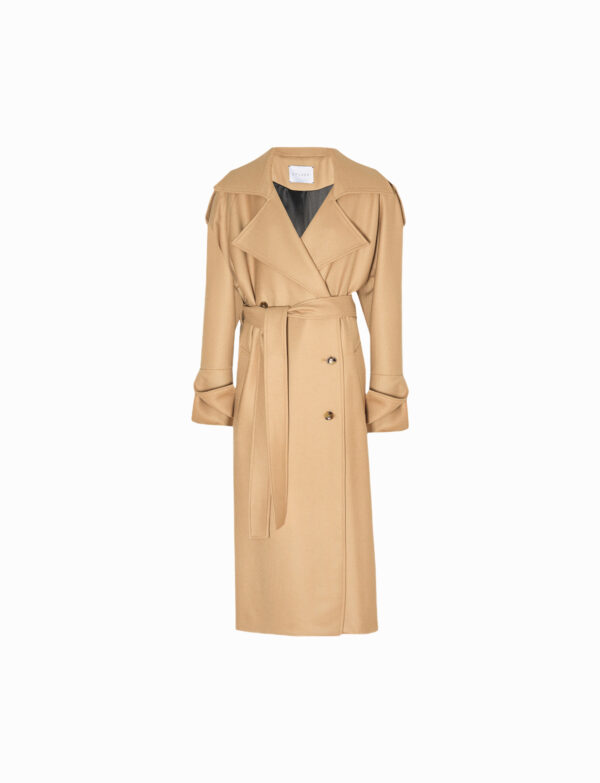 Phoebe wool coat beige